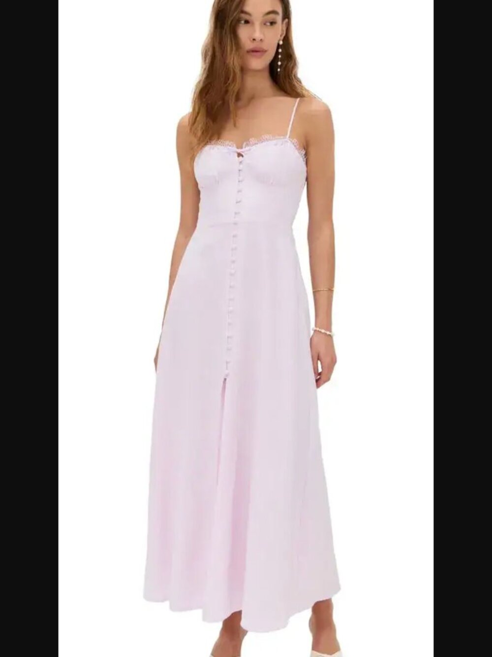 LoveShackFancy Linella Dress in Ballerina Pink Size 10